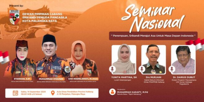 Gelar Seminar Nasional, DPC Srikandi PP Kota Palangka Raya Bahas Keterlibatan Perempuan Untuk Masa Depan Indonesia