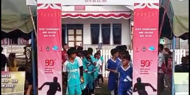 Lahirkan Pemain Masa Depan, Warga Apresiasi Turnamen Mini Soccer U-12 dan U-14 di Kelurahan Bangkuang