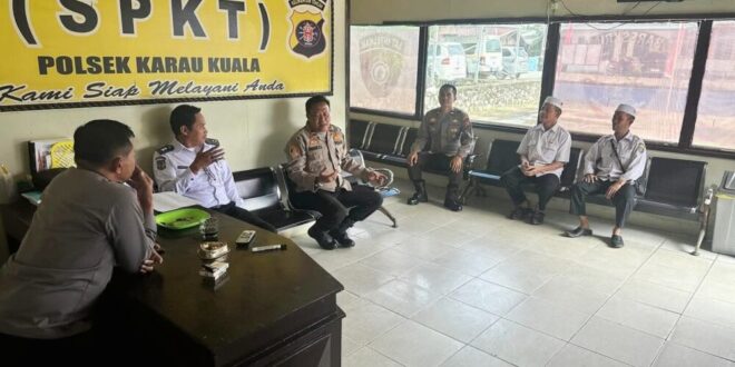 Polsek Karau Kuala Siap Amankan Tabligh Akbar di Kelurahan Bangkuang