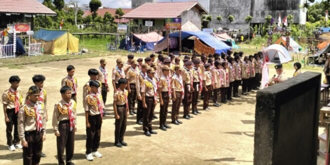 Didik Karakter dan Disiplin, MAS Darul Huda Ikut Perjusami Pramuka Karau Kuala