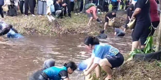Mangaruhi FBIM 2026, Adu Cepat Tangkap Ikan Gabus Ala Tradisi Dayak