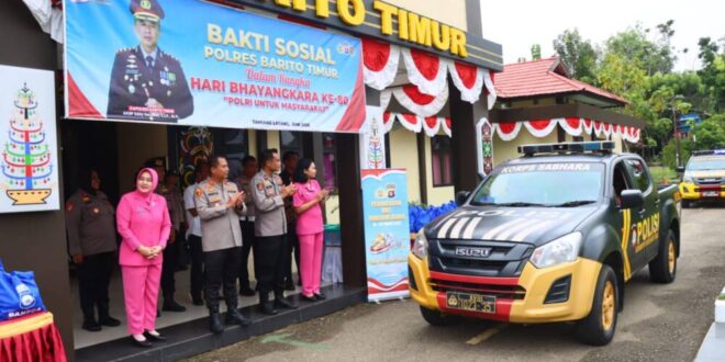Sambut Hari Bhayangkara ke-80, Polres Bartim Sebar 150 Paket Bansos Melalui Bhabinkamtibmas hingga Pelosok Desa