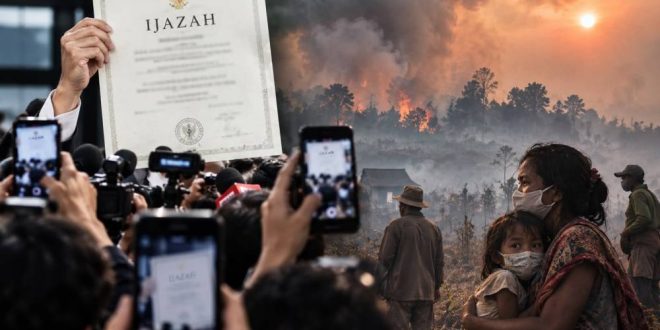 KETIKA IJAZAH MENJADI POLEMIK NASIONAL, SEMENTARA LANGIT TERUS DIPENUHI ASAP