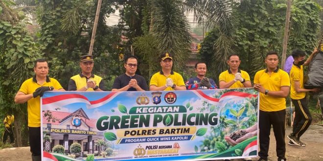 Dari Pasar untuk Lingkungan, Polres Bartim Gaungkan Green Policing